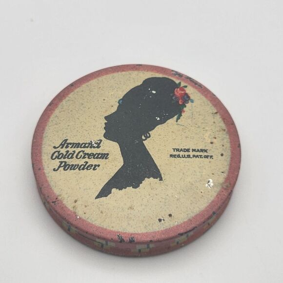 Vintage Empty Armand Cold Cream Powder Tin - Picture 2 of 4